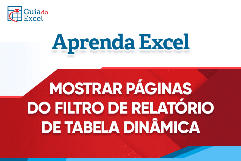 Mostrar Páginas do Filtro de Relatório da Tabela Dinâmica capa