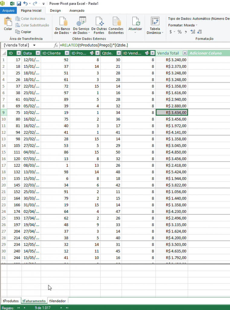 power pivot excel 9