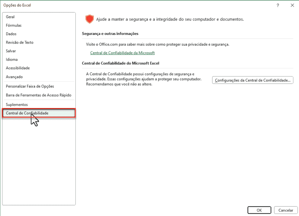 As Macros Foram Desabilitadas - Como Habilitar Macros no Excel 3