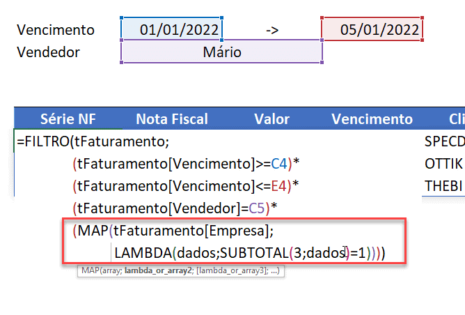 função map excel 8