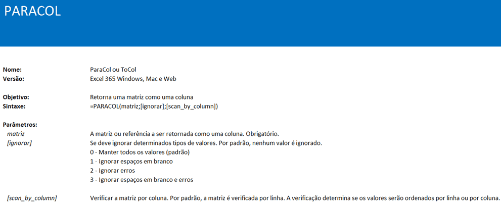 Paracol Excel 2