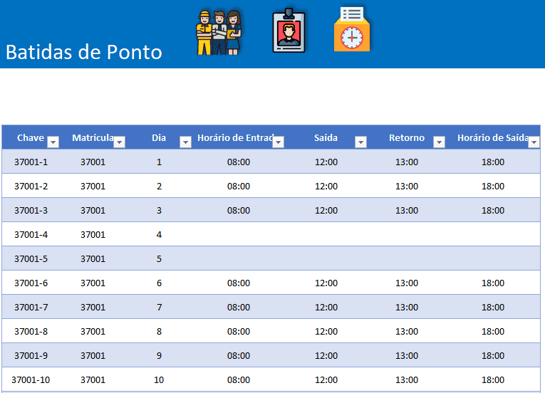 Planilha Folha Ponto Excel Gratuita Guia Do Excel