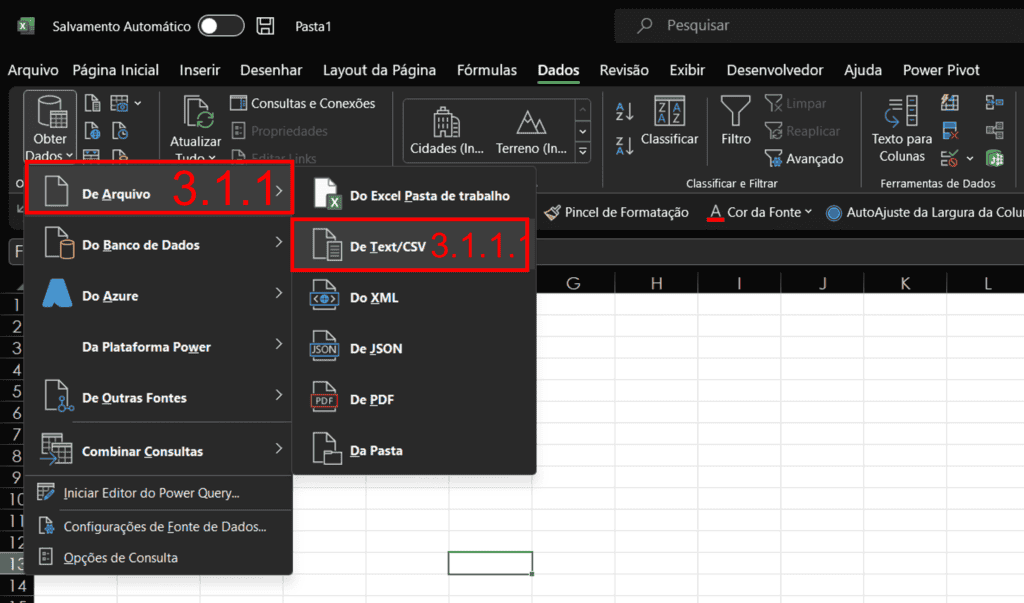 Como importar csv no Excel 2