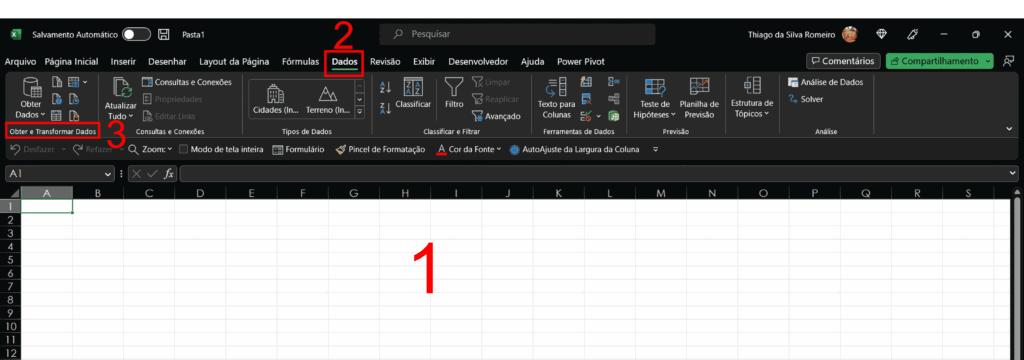 Como importar csv no Excel 1