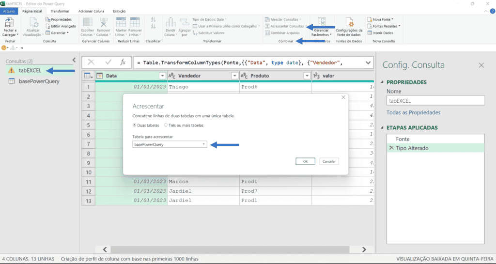 Guardar Histórico com Power Query no Excel 7