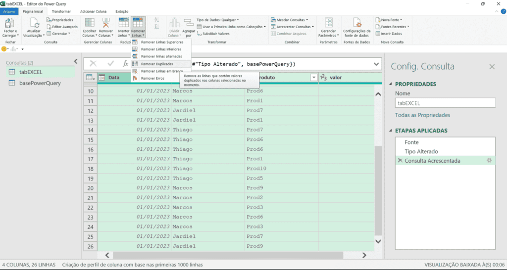 Guardar Histórico com Power Query no Excel 8