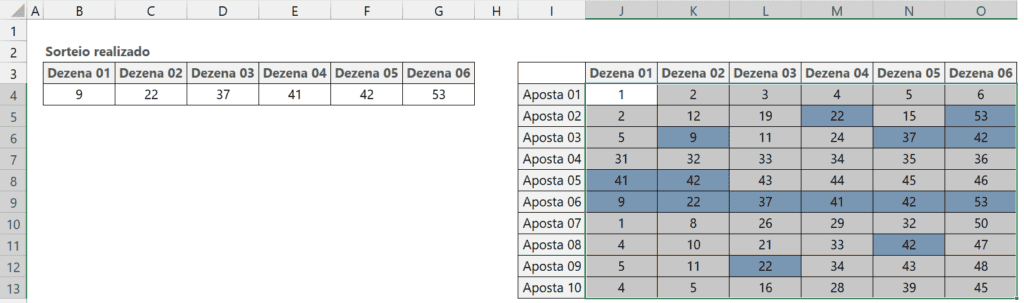 Planilha de Loterias 8