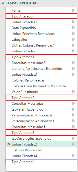 Como desabilitar a etapa automática de tipo alterado no Power Query capa 1