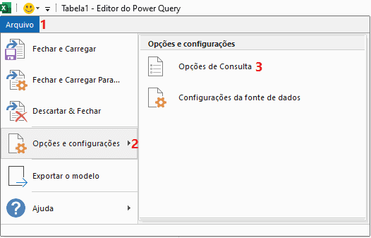 Como desabilitar a etapa automática de tipo alterado no Power Query capa 3