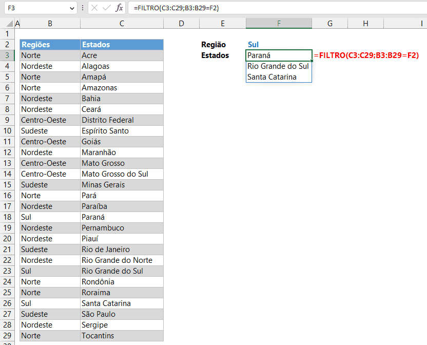 procv todos filtro excel 4