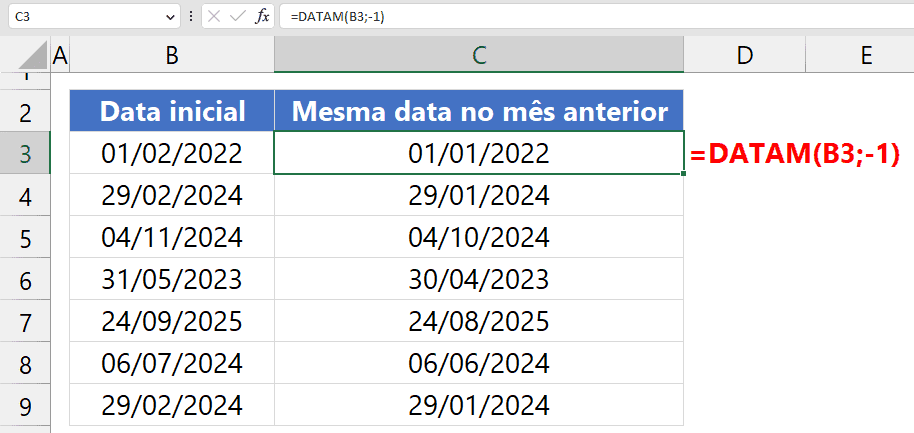 datam excel 2