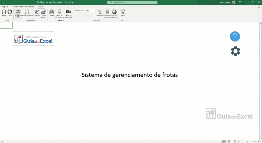 Planilha de Transportadora em Excel 7