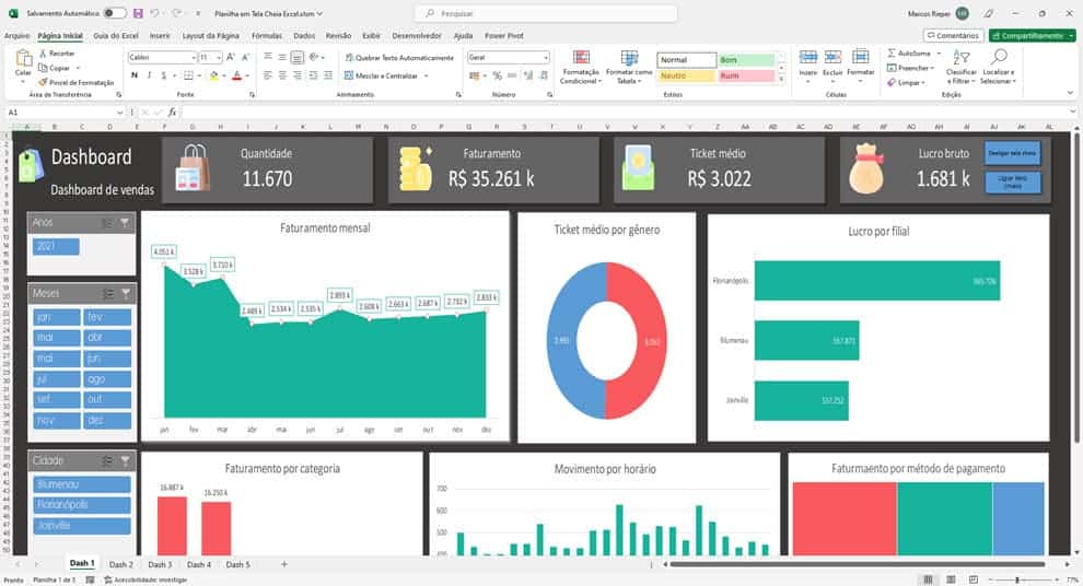 Planilha em Tela Cheia VBA Excel 1