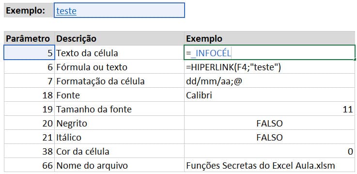 Funções Secretas no Excel infocel Funções Secretas no Excel infocel 3