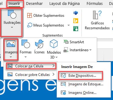 imagens em células excel 1