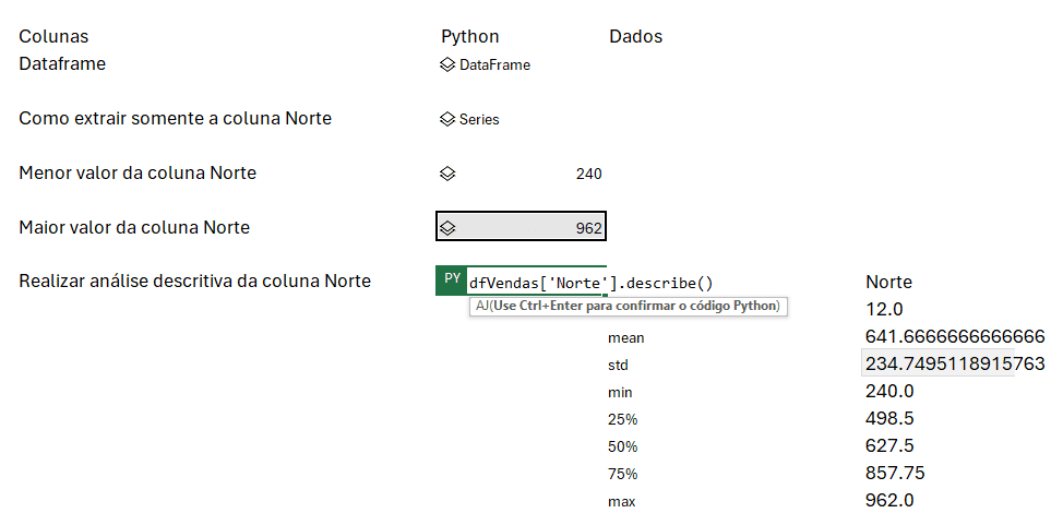 Função Python Excel - PY 3