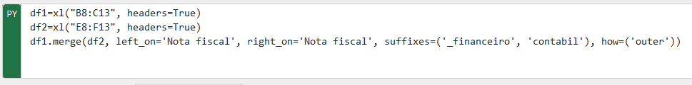 Função Python Excel - PY 7