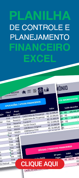Planilha de Controle e Planejamento Financeiro Excel