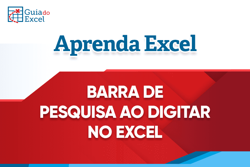 Barra de pesquisa ao digitar Excel 7