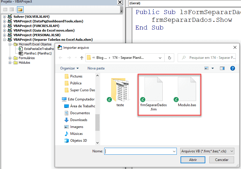 Dividir Planilha em Vários Arquivos Excel 2