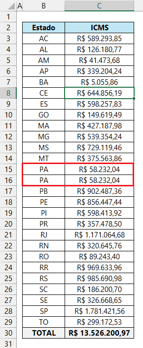 dados repetidos excel 5