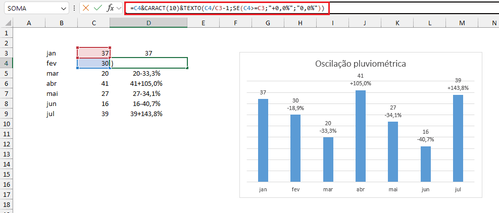 quebra de linha excel 9