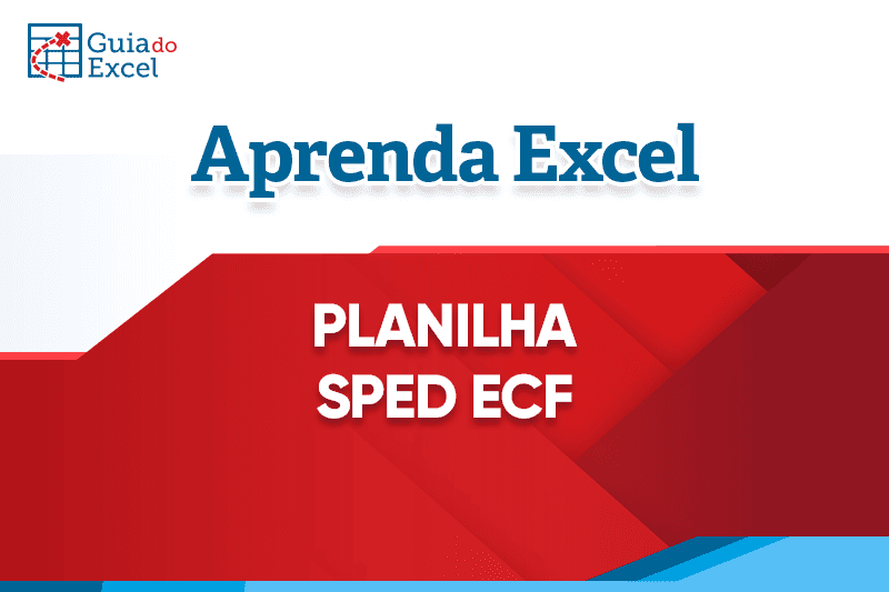 Planilha SPED ECF Excel Capa