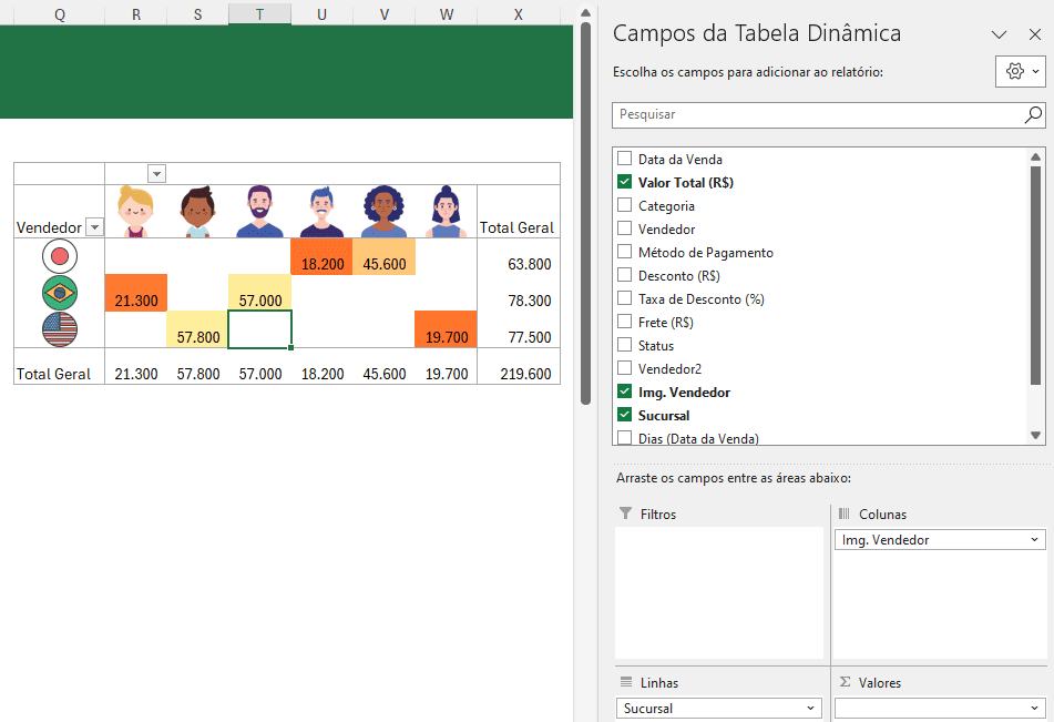 Imagem em Tabela Dinâmica no Excel 6