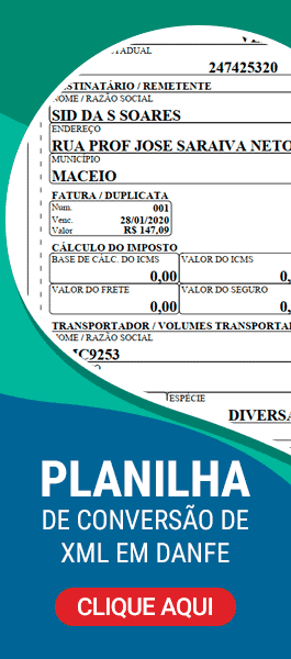 Planilha de Conversão de XML Nfe e Cte em DANFE