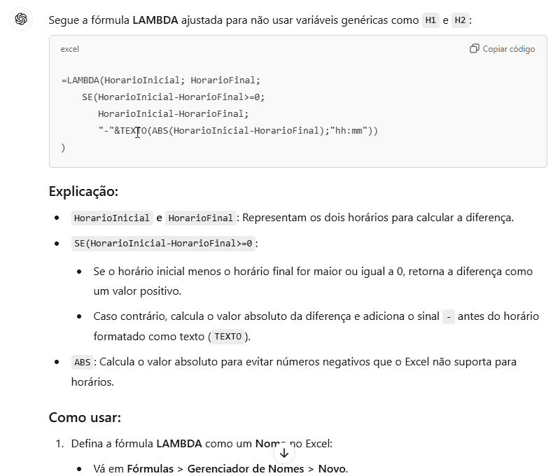 chatgpt excel 2
