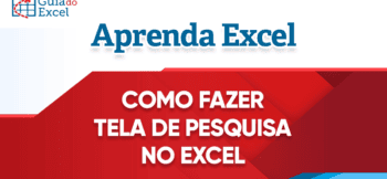 Como Criar Tela de Pesquisa Excel