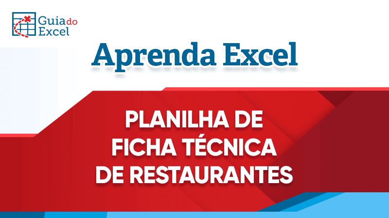 Planilha de Ficha Técnica de Restaurantes