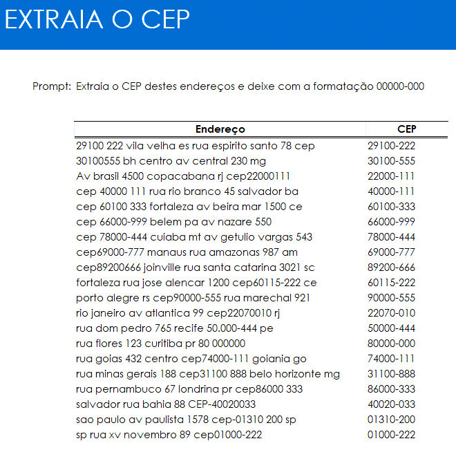 Copilot Extrair texto excel