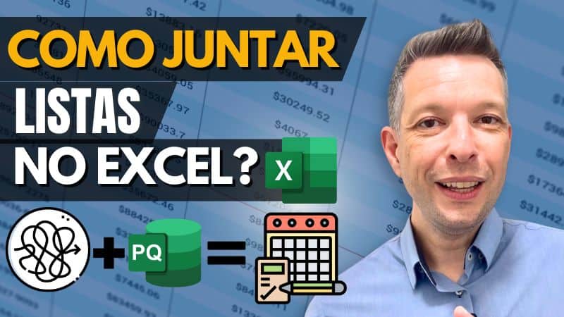 Como juntar listas em tabela no Excel Power Query 1