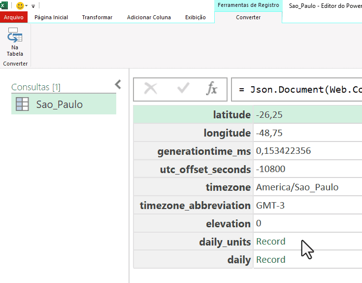juntar listas em tabelas no excel 4