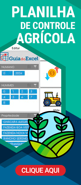 Planilha de Controle Agrícola Excel
